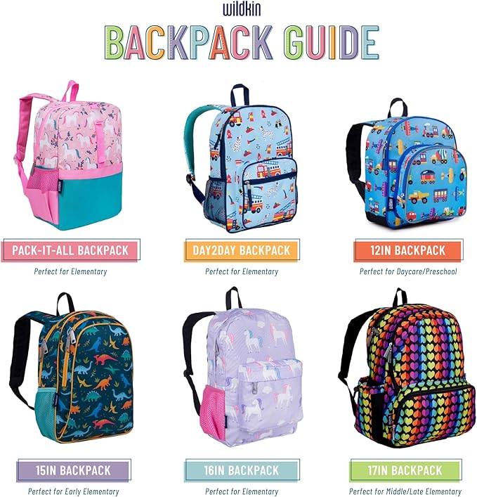 Wildkin ECO rPET Kids Backpack – Recycled, Padded, Adjustable for School & Travel – Unicorns