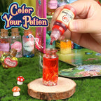 wookidel Fairy Magic Craft Kit for Kids with 20PCS Potion Bottles - Fairy Magical Potions Making Craft Kit - Gift for Christmas, Birthday, Creative Art Craft Kit for Girls Boys 6 7 8 9 10 Year Old