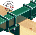 Swurfer Swing Set Conversion Bracket - No Tree, No Problem, Convert Your Swingset into a Swurfset, Heavy Duty Adjustable Horse Glider Attachment Bracket for Kids Ages 12 and Up, Up to 150lbs (Green)