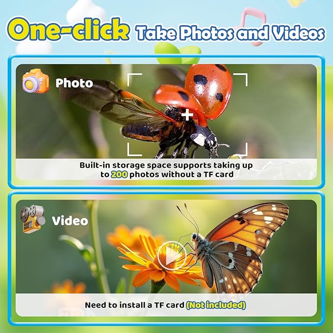 Microscope for Kids, 2'' Digital Handheld Kids Microscope with Adjustable Light, 1000X 1080P Pocket Portable Mini Micro Scope, Stem Toys for Ages 5-7 8-12 Teen Boys and Girls Educational Gifts, Orange