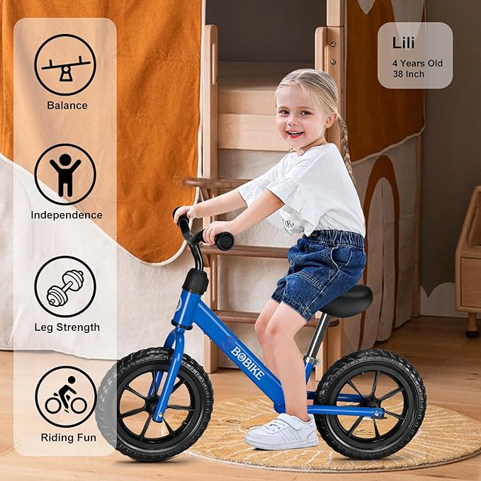 Toddler Balance Bike Toys for 2 to 5 Year Old Girls Boys Adjustable Seat and Handlebar No-Pedal Training Bike Best Gifts for Kids