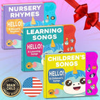 Children's Songs: Musical Toys & Interactive Sound Book for Toddlers 1-3, Baby’s First Year Music Book Gift, Singing Book for 1 Year Old Toddler & Kids, Nursery Rhymes Musical Books & Educational Toy