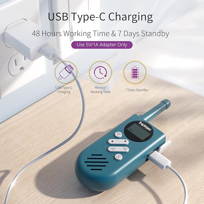 Walkie Talkies for Kids Rechargeable,Toys for Boys and Girls Ages 3-12, 3 Pack Long Range 2-Way Radios, Birthday Gifts,Christmas Stockings, Outdoor Play, Family Games, Hiking Camping Gear