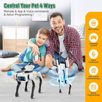Shoot Robot Dog - Interactive STEM Pet with Voice Control, 30+ Actions & APP Programming, Durable Design for Kids Age 6+ (Compatible with iOS/Android)