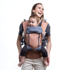 Beco Baby Carrier 8 Hybrid Newborn to Toddler (7-45lbs) - All in 1 Mesh Backpack, Front and Hip Carrier with Adjustable Seat - Cooling Ergonomic Carrier (Rose Love)