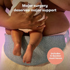 Frida Mom 30pc Pre-Packed Hosptial & Baby Essentials Travel Bag, Includes C-Section Delivery & Recovery Must Haves, & Newborn Grooming Kit, Easy to Organize, Removable Toiletry Bags & Suitcase Strap