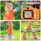 GKTZ Toys for Girls Age 3-8, Kids Camera Digital Video Toddler Camera Children Camcorder Birthday Gifts for 3 4 5 6 7 8 Year Old Girls with 32GB SD Card