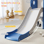Toddler Slide Baby Slide for Toddlers Kids with Basketball Hoop Telescope Indoor Outdoor Slide Playset Playground