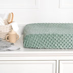 Gerber Unisex Baby Changing Pad Cover, Dino Time, Green with White Polka Dots, Soft Velboa, Newborn, Infant, Baby, CHANGING PAD COVER