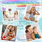 Erasable Doodle Set for Kids - Reusable Magic Drawing Book with 12 Watercolor Pens 14 Page Drawing, Road Trip Car Game Writing Painting Set for Boys and Girls (Zoo Blue)