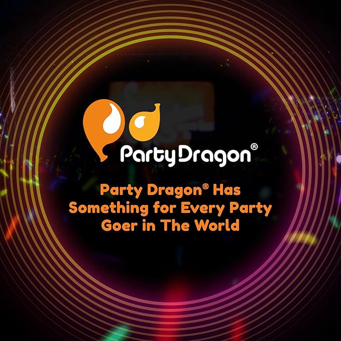 Glow Fever Glow in The Dark Sticks - 50 ct 6" Glow Sticks Bulk Party Pack with End Caps & Lanyards - Glow Party Favors for Concert, Festival, & Wedding Neon Light Sticks by Party Dragon, Multi