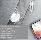 YFLife 2025 Electric Nail Clipper Integrated Cutting and Grinding, with Led Light, 2 Speed, Quiet and Portable Baby Nail Trimmer for Autism Kids Adult Seniors (White)