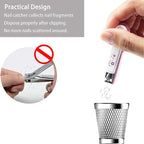 PAFASON Baby Safety Nail Clipper Cutter Trimmer with Nail Catcher and Baby Glass Nail File, Czech Float Glass, Stainless Steel Ideal Gift for Young Children Infant, Newborns Toddlers