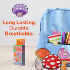 BioSwiss Bandages, Mushroom Shaped Self Adhesive Bandage, Latex Free Sterile Wound Care, Fun First Aid Kit Supplies for Kids and Adults, 24 Count