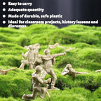 3 Otters 100PCS Army Men Toy Soldiers, Army Men Playset Plastic Soldier Figures Multiple Poses for Boys Birthday Gift Yellow