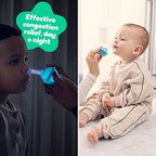 Booger Buddy Nasal Aspirator, Elephant - with LED Light for Babies & Toddlers – BPA-Free Snot Remover for Infant Stuffy Nose and Congestion Relief – Easy to Clean Design