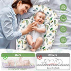 Baby Lounger- Baby Nest for 0-24 Months, Ultra Soft Organic Cotton Breathable & Portable Baby Lounger, Baby Lounger Pillow for Newborn