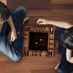 ropoda Shut The Box Game, Upgraded 12 Numbers Wooden Board Games for Adult and Kids, Shut The Box Dice Game -Addition Training, Fun for Family Game Night,Vintage Style