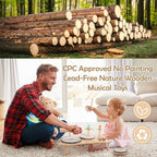 Kids Drum Set for Toddlers 3+, 8 in 1 Montessori Musical Instruments - Wooden Musical Toys for Baby Easter Christmas Birthday Gifts for Preschool Learning Music for Boys Girls Age 3 4 5 6