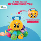 Bundaloo Musical Octopus Plush Toy - Plays Fun Songs and 8 Musical Key Notes | for Children & Toddlers (Octopus)