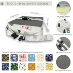 Toddler Booster Seat for Dining Table, Portable Booster Seat for Kitchen Chair, 4 Inch High-Density Foam Cushion with Adjustable Safety Straps and Non-Slip Bottom, Perfect for Kids Travel and Daily