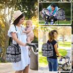 Breastmilk Cooler Bag with Ice Pack Fits 6 Baby Bottles up to 9 Ounce, Breast Milk Pump Cooler Bag with Shoulder Strap for Nursing Mom Daycare, Work, Travel- Black