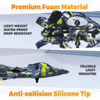 BEZGAR HQ057X RC Fighter Airplane丨Mini Drone Remote Control Jet Plane Stunt Drone for Adults & Kids Toy with Light Gift for Kids Beginner Blue