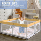 Boho Rainbow Baby Play Mat 50" X 50" Playpen Mat Thicken One-Piece Baby Crawling Mat Non-Slip Cushioned Baby Floor Mat Activity Playmats for Infants, Babies, Toddlers (50X50, Letters+Number)