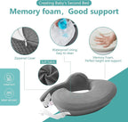 QSTEHEML Nursing Pillow for Breastfeeding - Adjustable Breastfeeding Pillows for Women with More Support & Removable Cover, Baby Feeding Pillow for Newborn Moms and Baby Essentials,Grey