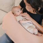 Konssy 2-Pack Muslin Nursing Pillow Covers, Soft & Adorable Nursing Covers for Breastfeeding Pillows, Slipcovers for Newborn Boys & Girls(Pink, Floral)