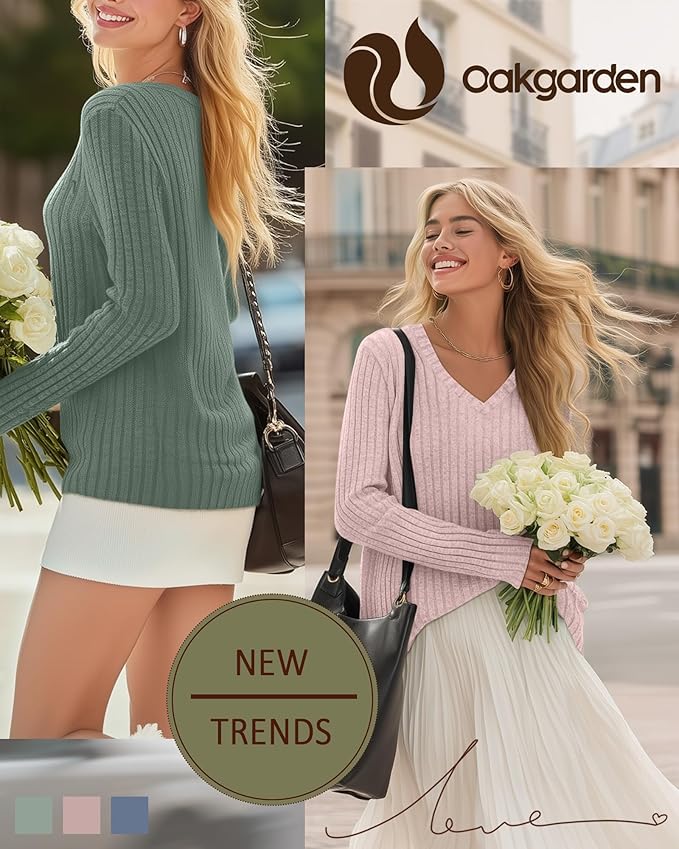 3 Pack Women's Maternity Nursing Tops, V Neck Breastfeeding Sweaters Long Sleeve Hidden Zipper Shirts