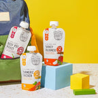 Serenity Kids 7+ Months Bone Broth Puree Made with Organic Veggies - BPA-Free Organic Baby Food Pouches with Veggies & Ethically Raised Meat - Clean Label Project Certified - 3.5 Oz, 6 Pack