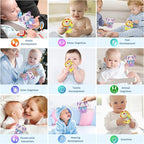 BLOOBLOOMAX Sock rattles for Babies 0-24 Months Baby Animal Foot Finder Educational Toys