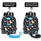 Accmor Toddler Backpack Leash, Cute Dinosaur Kids Backpack with Anti Lost Wrist Link, Mini Child Backpack Leash Baby Walking Harness for Outdoor Travel, Adorable Backpack Tether for Boys