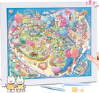 DIY 3D Sticker Scene，Romantic Island Wedding Jumbo-Large, Reusable Sticker, Cute Sets for Free Combination, Waterproof for Anywhere, Crafts Party Favors Birthday GIF