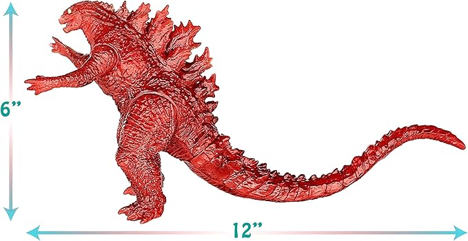 TwCare Fire Godzilla vs. Kong 2021 Toy Burning Action Figure: Flaming King of The Monsters, Movie Series Movable Joints Soft Vinyl, Travel Bag