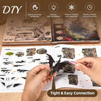 Book Nook Kit - DIY Miniature House 3D Wooden Puzzle for Adult and Teens, Booknook Bookshelf Decor Scale Model Build with LED Light, Gifts for Family and Friends (Sleeping Beauty)