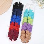 40pcs baby hair ties with Bows Elastic Ponytail Holders Small Hair Accessories for Kids Toddlers Infants. (Mixed color 4)