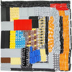 884pcs Axle-Pin-Chainlink-Connectors-Bricks-Set, Compatible with Technic-Parts, for STEM-MOC-EV3-Project-Bulk-Blocks(Random Color)