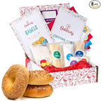 Baketivity Kids Baking Set, Meal Cooking Party Supply Kit for Teens, Real Fun Little Junior Chef Essential Kitchen Lessons, Includes Pre-Measured Ingredients (Baketivity Kit, Bagels)