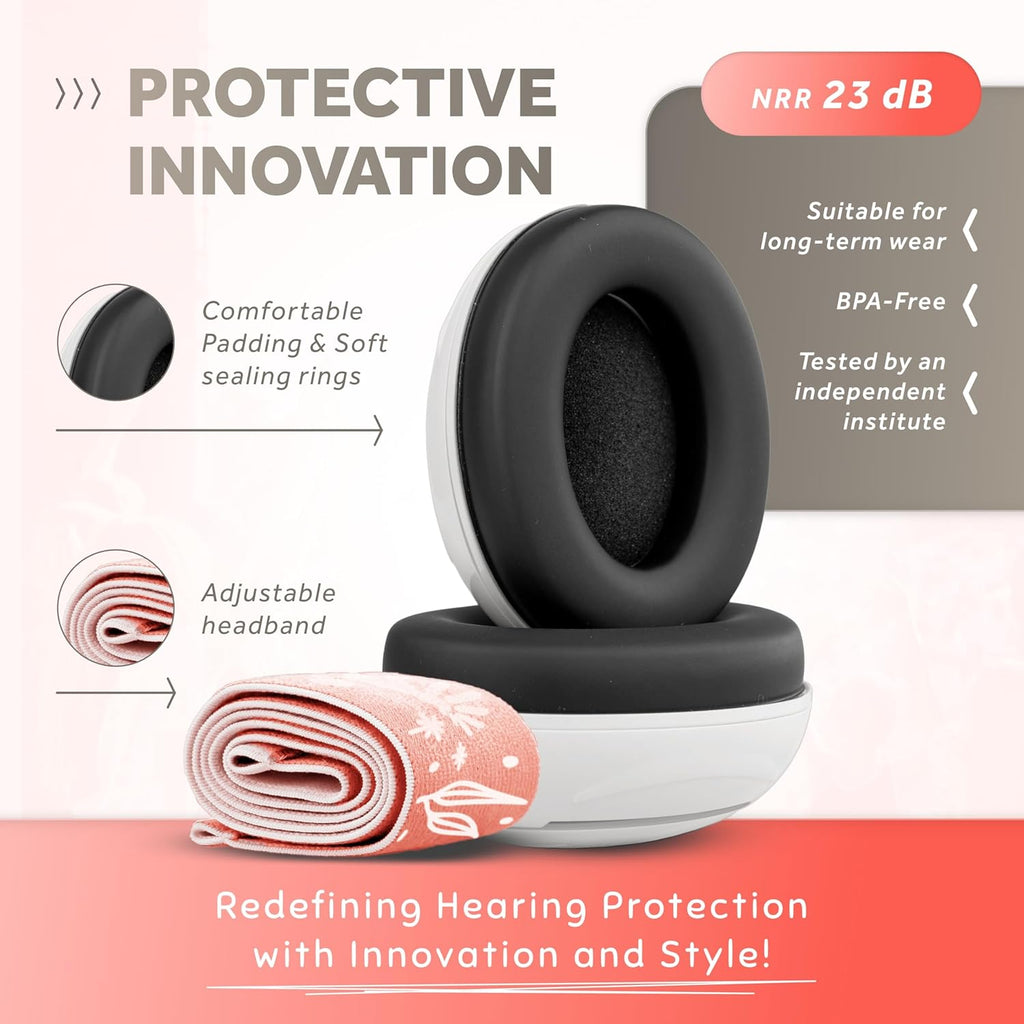 Schallwerk ® Mini+ Baby Ear Muffs – Infant Noise Cancelling Headphones, Toddler Ear Protection, Baby Headphones for Noise