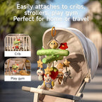 TUMAMA Baby Toys 0 3 6 12 Months, Crib Mobile Toys Bee Toy with Squeaky, Crinkle, Rattle, Montessori Newborn Sensory Baby Gym Stroller Crib Hanging Toy