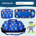 Wildkin 12-inch Kids Backpack – Padded, Adjustable, Ideal for Daycare & Travel - Robots