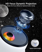 3D Galaxy Projector, Star Projector with 65 Dynamic Scenes, HD Planetarium Projector Night Light with Bluetooth Speaker for Room, Gift for Kids Adults, Relaxing Ambiance