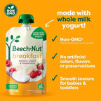 Beech-Nut Toddler Food Breakfast Pouches,Yogurt Banana & Mixed Berry Puree, 3.5 oz (12 Pack)