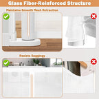 Retractable Baby Gates for Stairs, 78" Extra Wide Retractable Dog Gate with Support Rods for The House, 42" Extra Tall Baby Safety Gates Pet Gate for Doorways, Hallways, Indoor, Outdoor