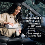 Baby Brezza SuperFast Portable Baby Bottle Warmer – 67% Faster - Travel Breastmilk Warmer and Formula Warmer - Safe, Even Heating - Up to 9oz - No Adapters, Black