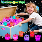 Light Up Animal Pop Fidget Toys, 12 PCS Silicone Suction Toys, Glow Party Favors for Kids, Goodie Bags Stuffers, Birthday Gifts, Bulk Toys Prizes, Classroom Prizes