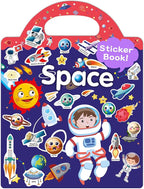 Benresive Reusable Sticker Book for Toddlers 2-4 Years, Fun Travel Stickers for Kids, Waterproof Sticker Books for Toddlers 1-3, Crafts Activities for Todddlers 1-3 2-4 3-5 - Space