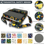 Toddler Booster Seat for Dining Table, Portable Booster Seat for Kitchen Chair, 4 Inch High-Density Foam Cushion with Adjustable Safety Straps and Non-Slip Bottom, Perfect for Kids Travel and Daily